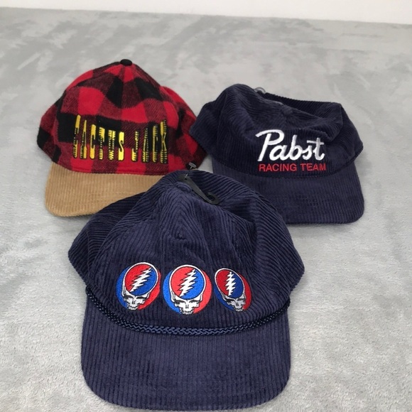 3 Ripple Junction  UrbanOutfitters Corduroy SnapBack Hats New - Picture 1 of 15